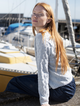 Women's Twig Cardigan in Air   Organic Cotton Knit | SERENDIPITY