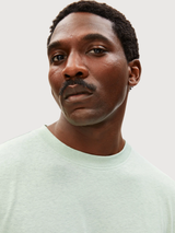 MAARKOS LINEN BLEND T-SHIRT Foam  | Armedangels