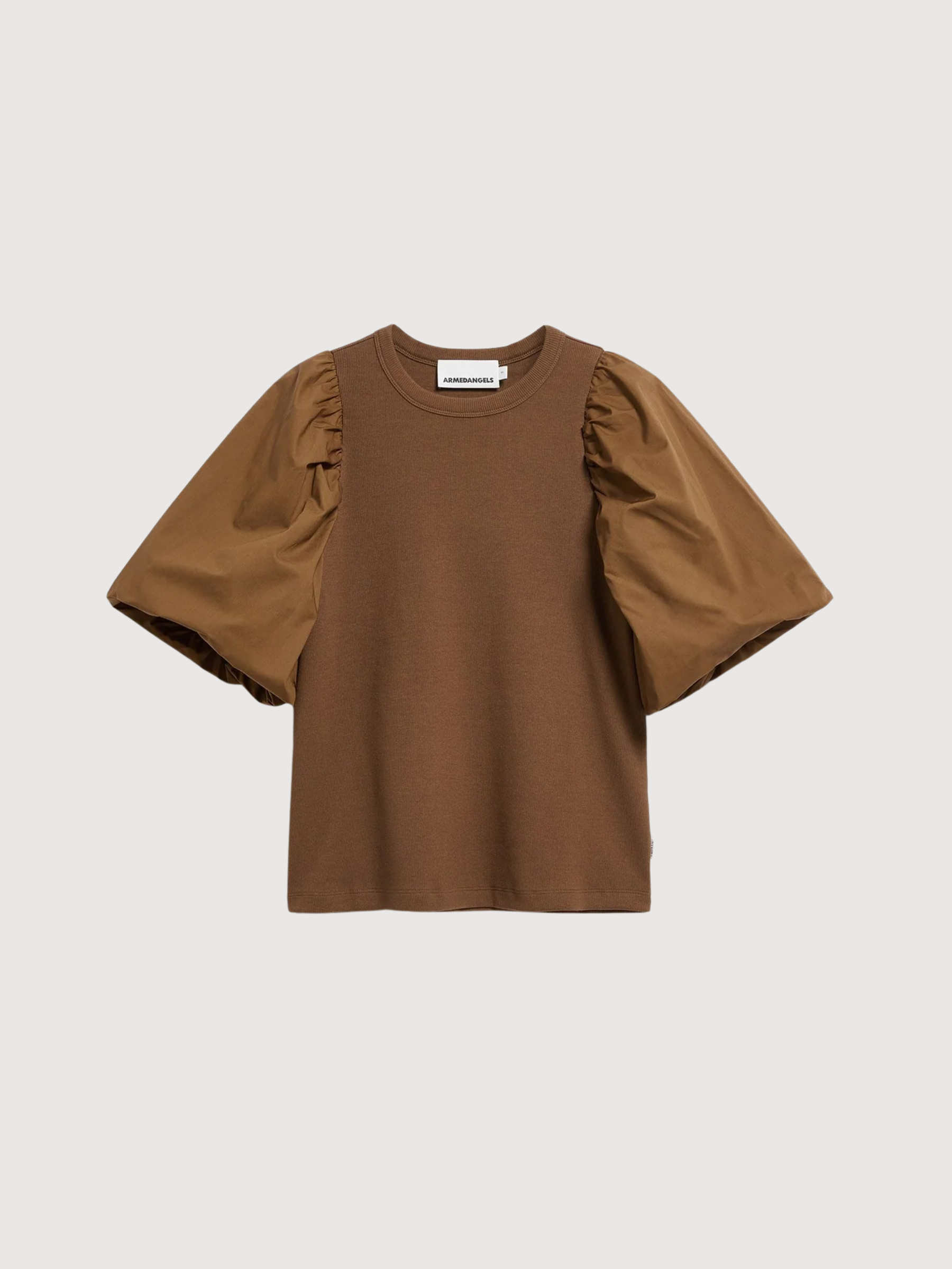 T-Shirt Manica a sbuffo Palma essiccata | Armedangels
