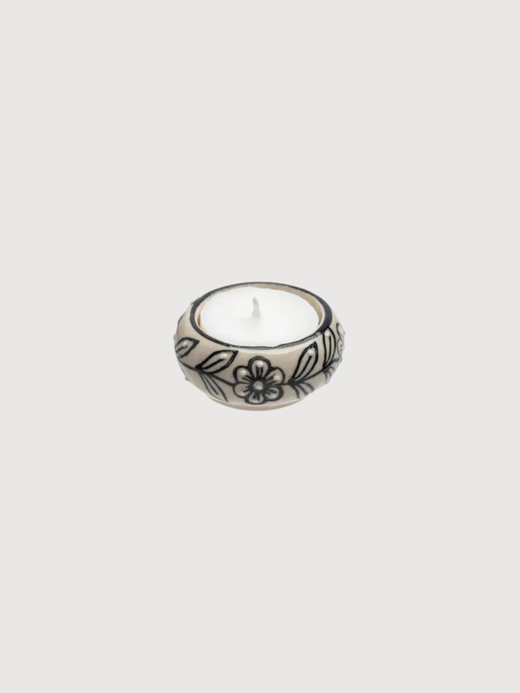 Teelichthalter TRADITIONAL Creme | Ruhe