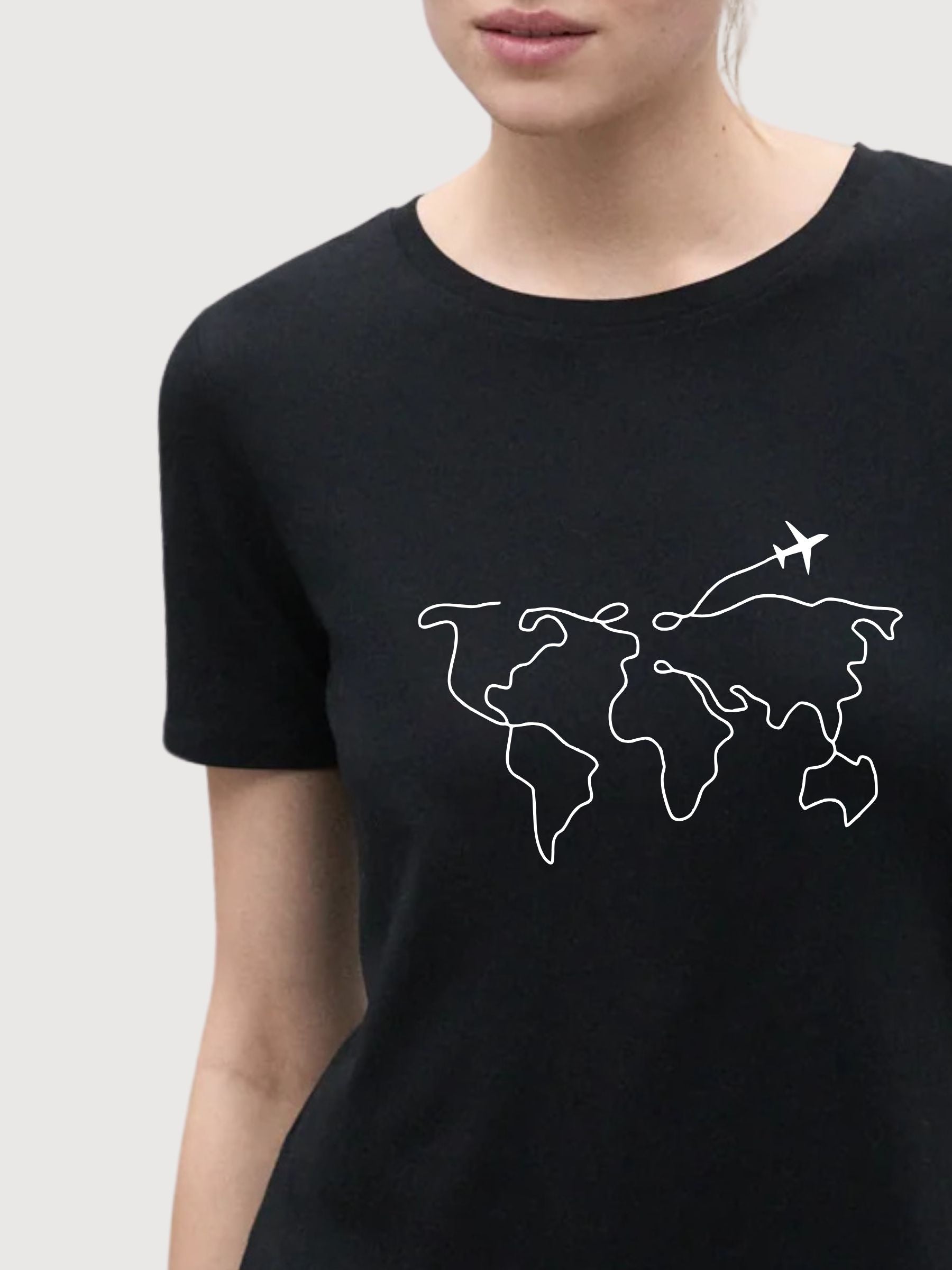 Sara T-Shirt Travel Schwarz | Re-Bello