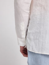 Classic Linen Shirt Man Bright White | MAZINE