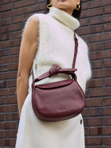 Bag Coco Croissant Dark Red | O My Bag