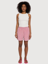 Shorts Corduroy Woman Cogtton Blush Pink | Mazine