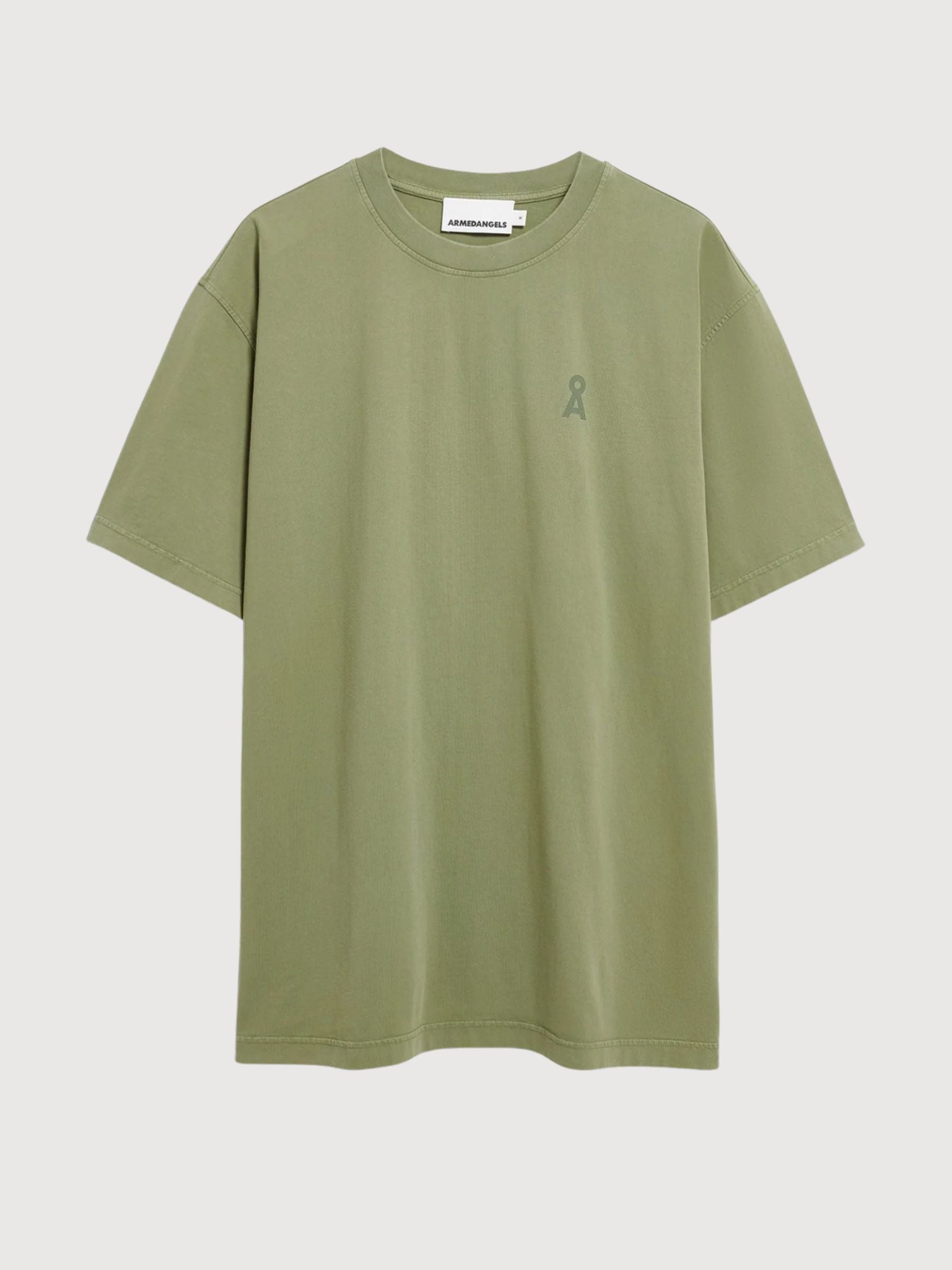 T-shirt Iconic A Maarkos Fatigue Verde | Armedangels