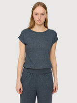Top Jersey Knit Woman Ink Blue | Mazine