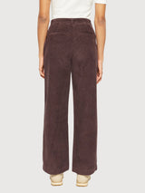 Cord-Hose Braun Wide-Leg Damen | Knowledge Cotton Apparel