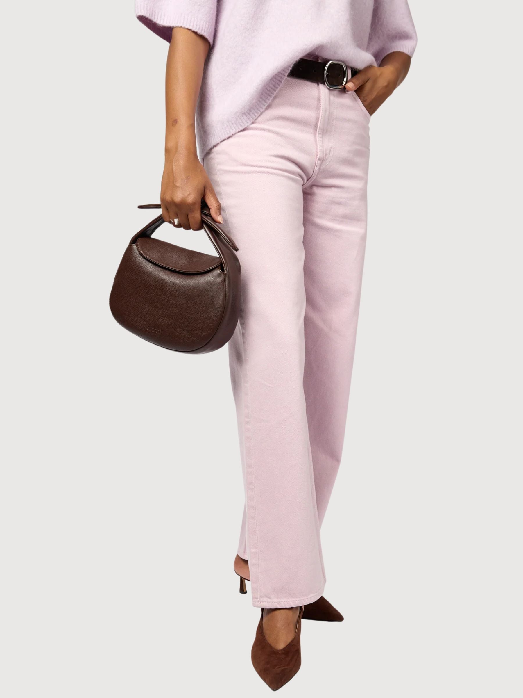 Borsa Coco Croissant Marrone Scuro | O My Bag