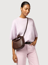Borsa Coco Croissant Marrone Scuro | O My Bag