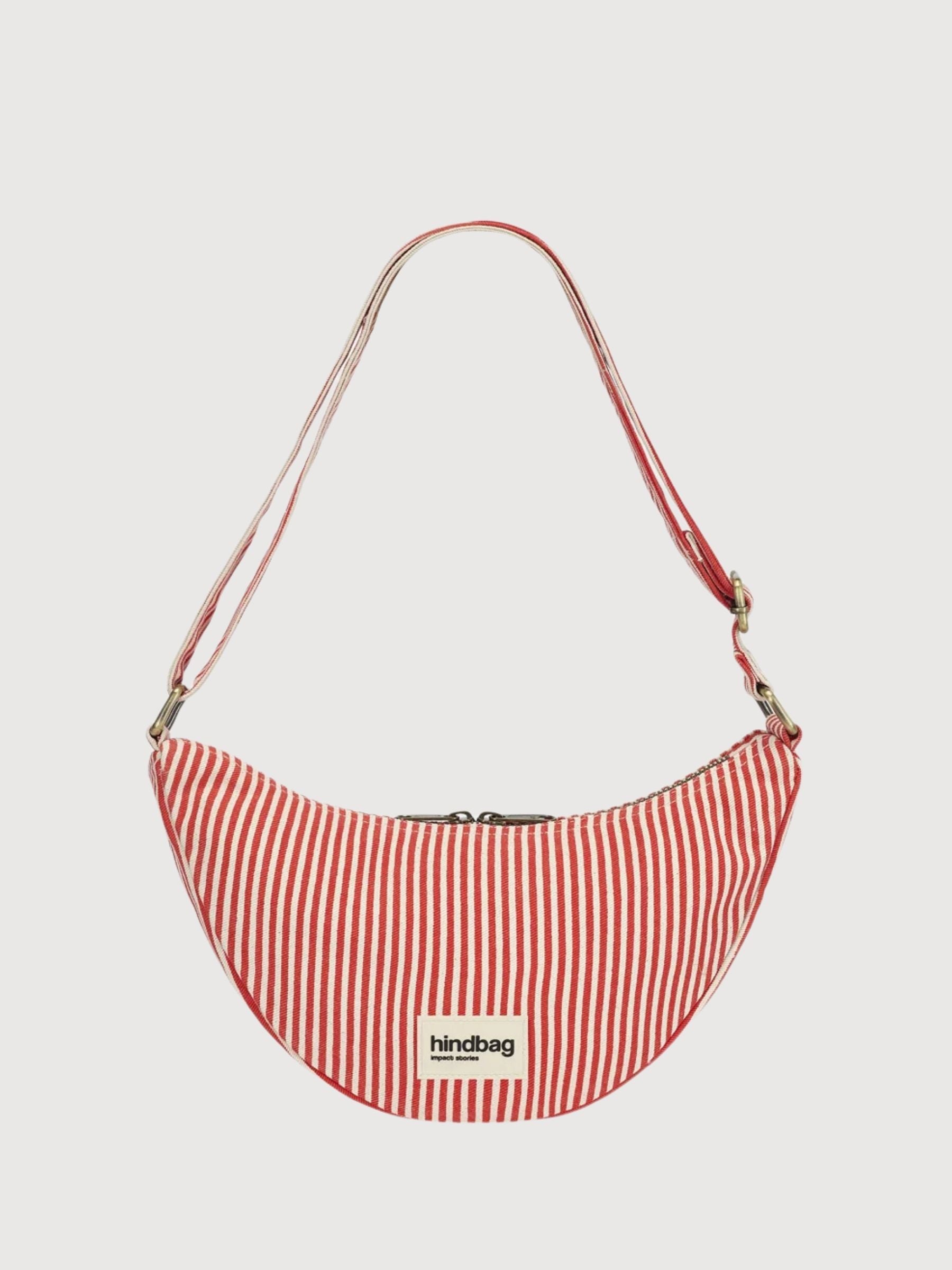 Tasche Andrea Rayures Rouge | Hindbag