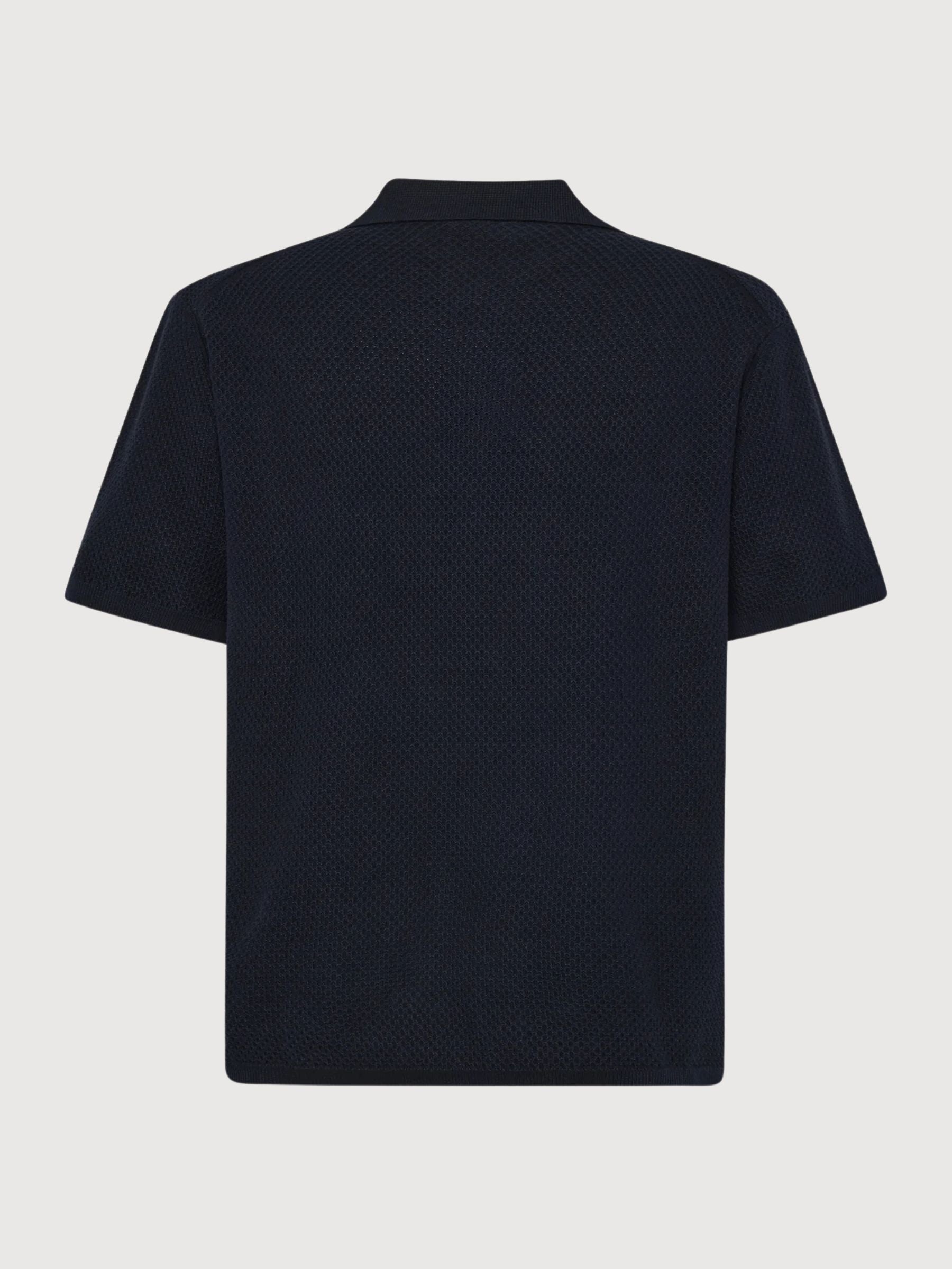 Organic Cotton Knitted Polo Night Sky | Knowledge Cotton Apparel