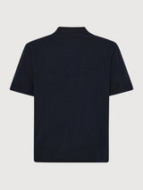 Organic Cotton Knitted Polo Night Sky | Knowledge Cotton Apparel