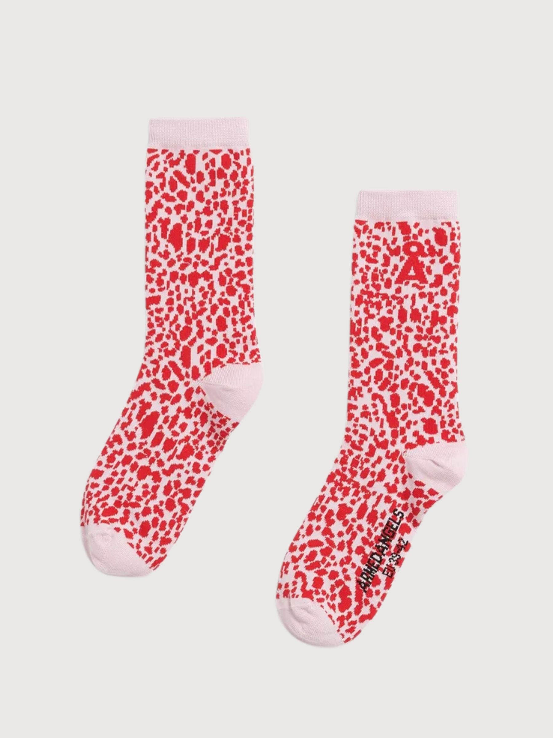 Socks Leopard Pink Mist | Armedangels