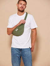 Sacca cintura sasha oliva in cotone organico | Hindbag