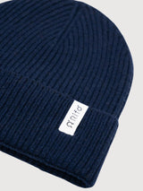 Beanie Marcello Blu Mora in cashmere rigenerato | Rifò