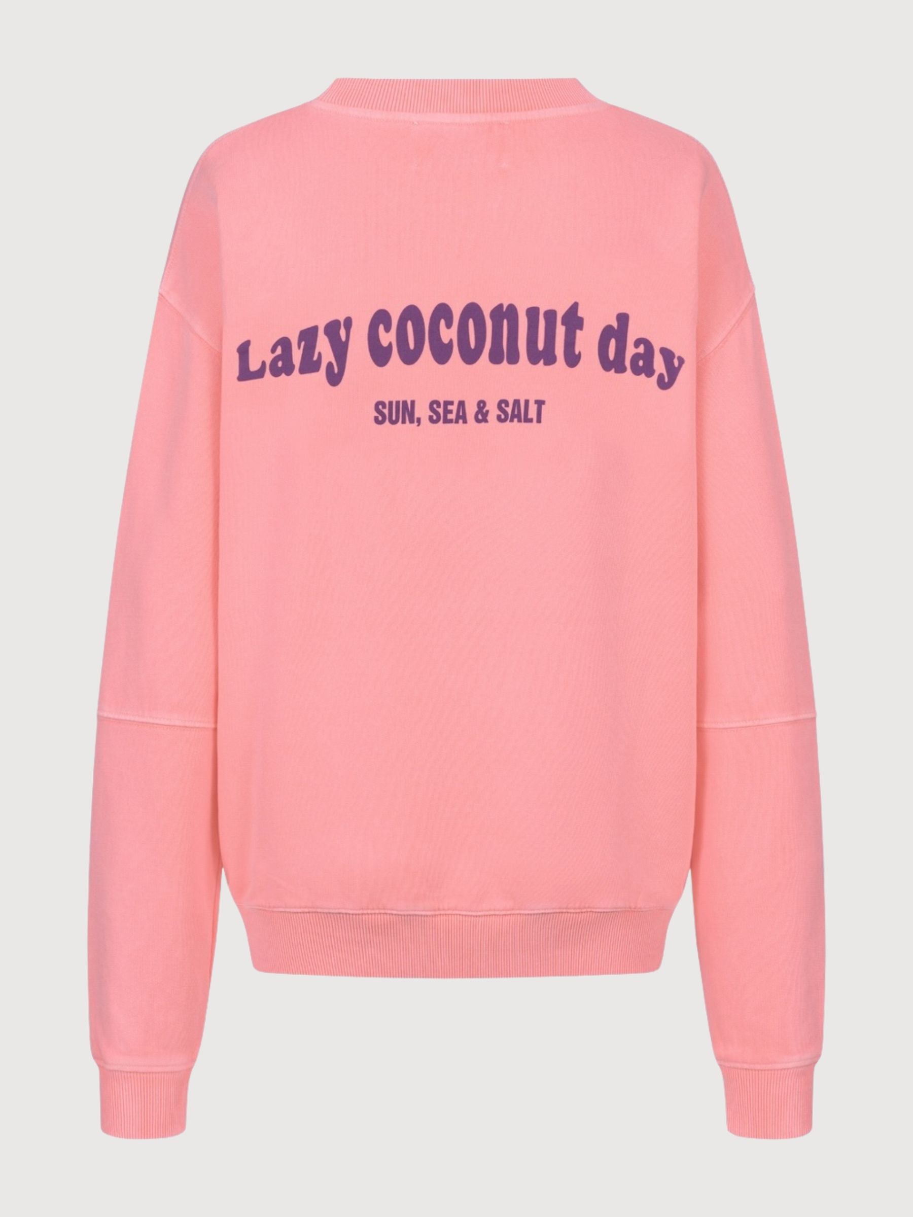 Sweatshirt Lazy Coconut  Fluo Abricot | Another Brand