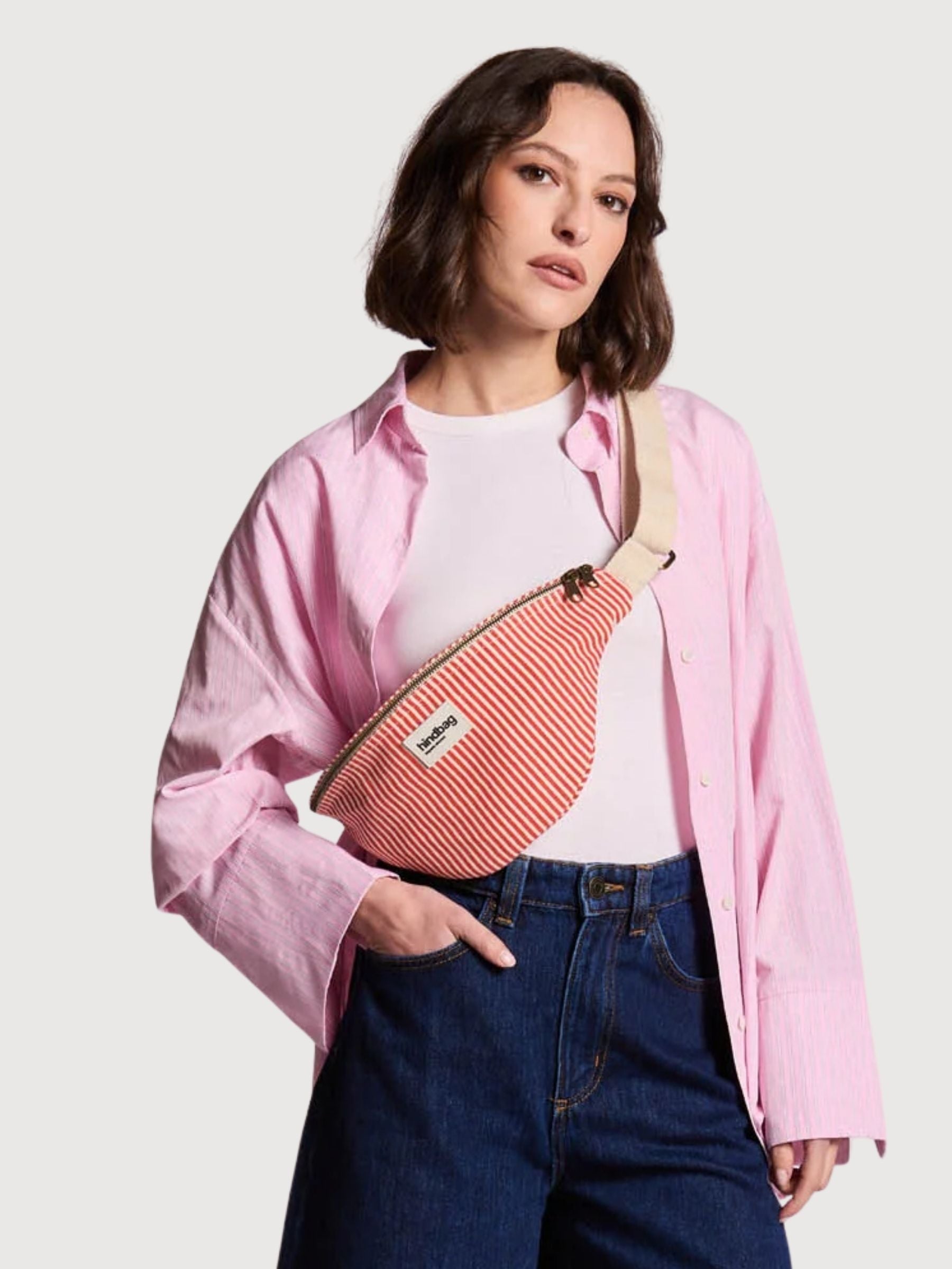 Fanny Pack OliviaRayures Rouge | Hindbag