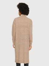 Long Cardigan Beige Woman | Knowledge Cotton Apparel