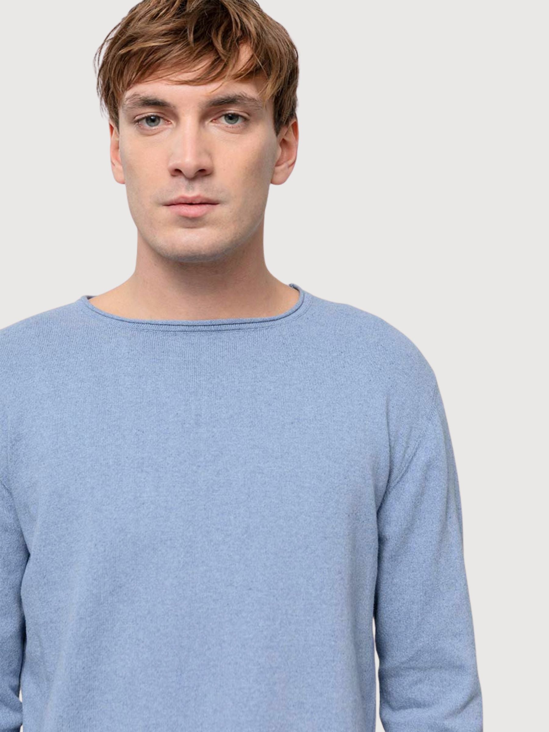 Pullover Jago Uomo Cotone Blu Indaco | Rifo