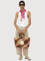 Scarf Small Doubleside Pink Bloom | Verb To Do
