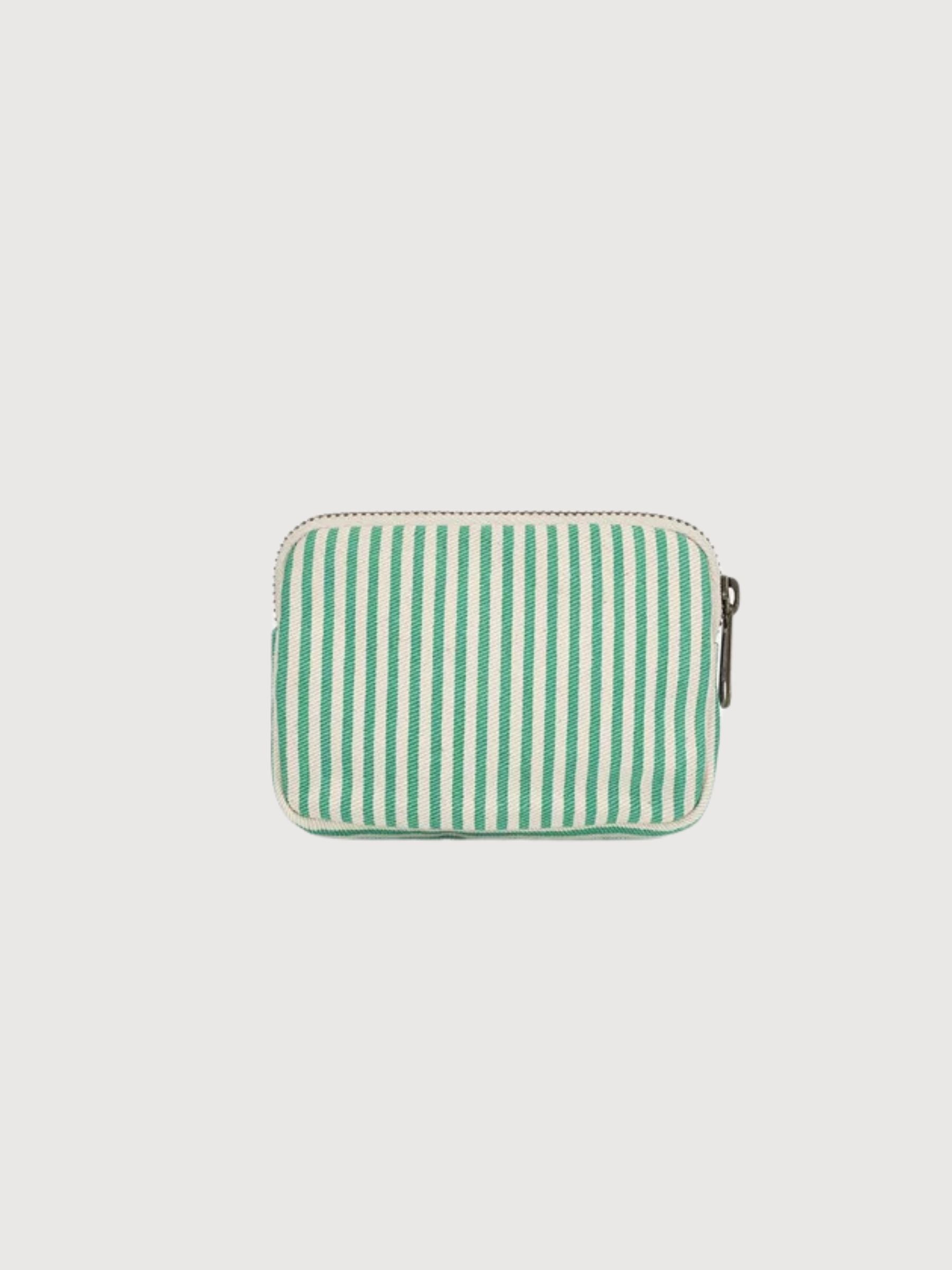 Pochette Lili Streifen Grün | Hindbag