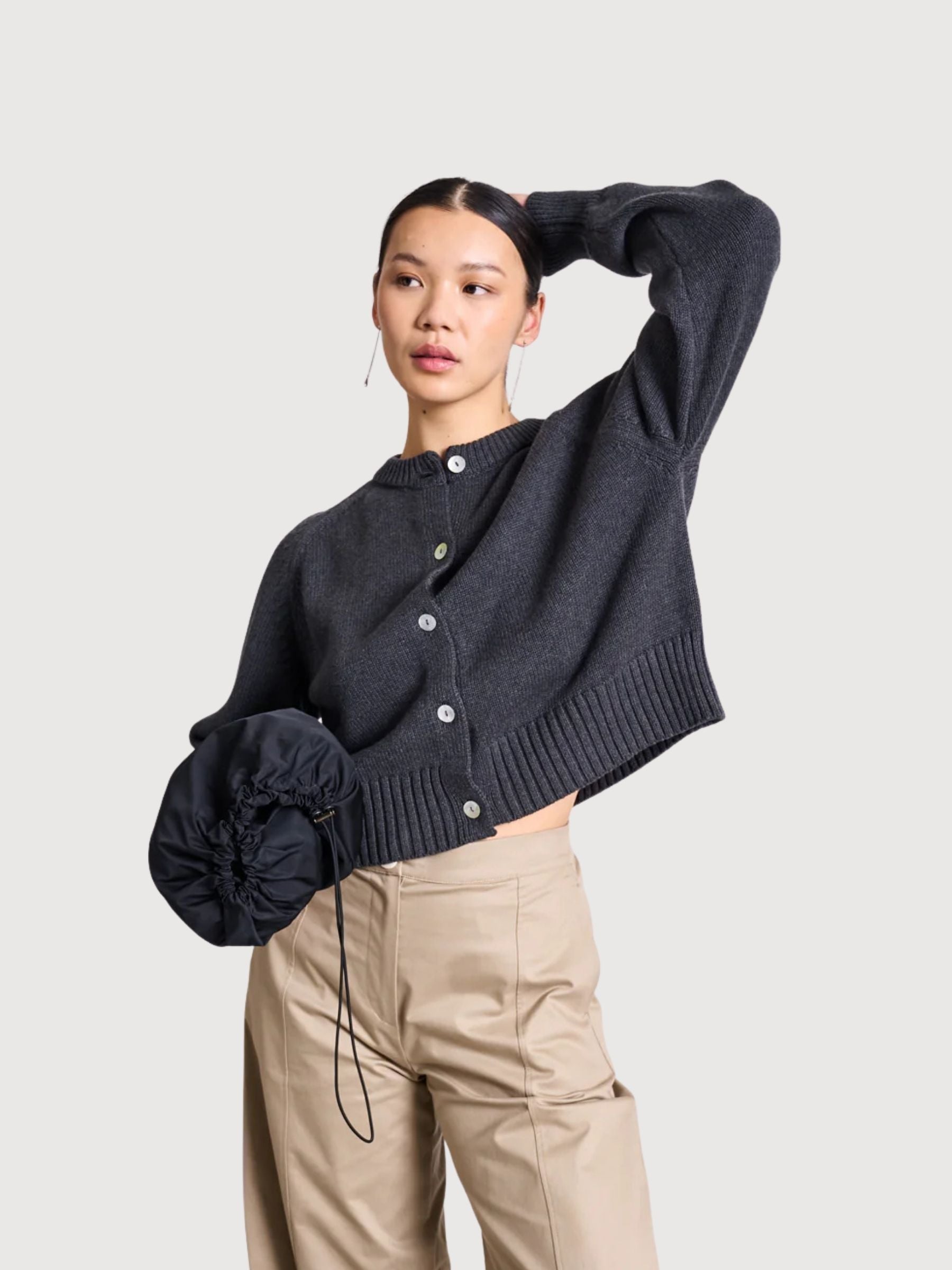 Cardigan Sivia Grey Woman Cotton | Jan N June