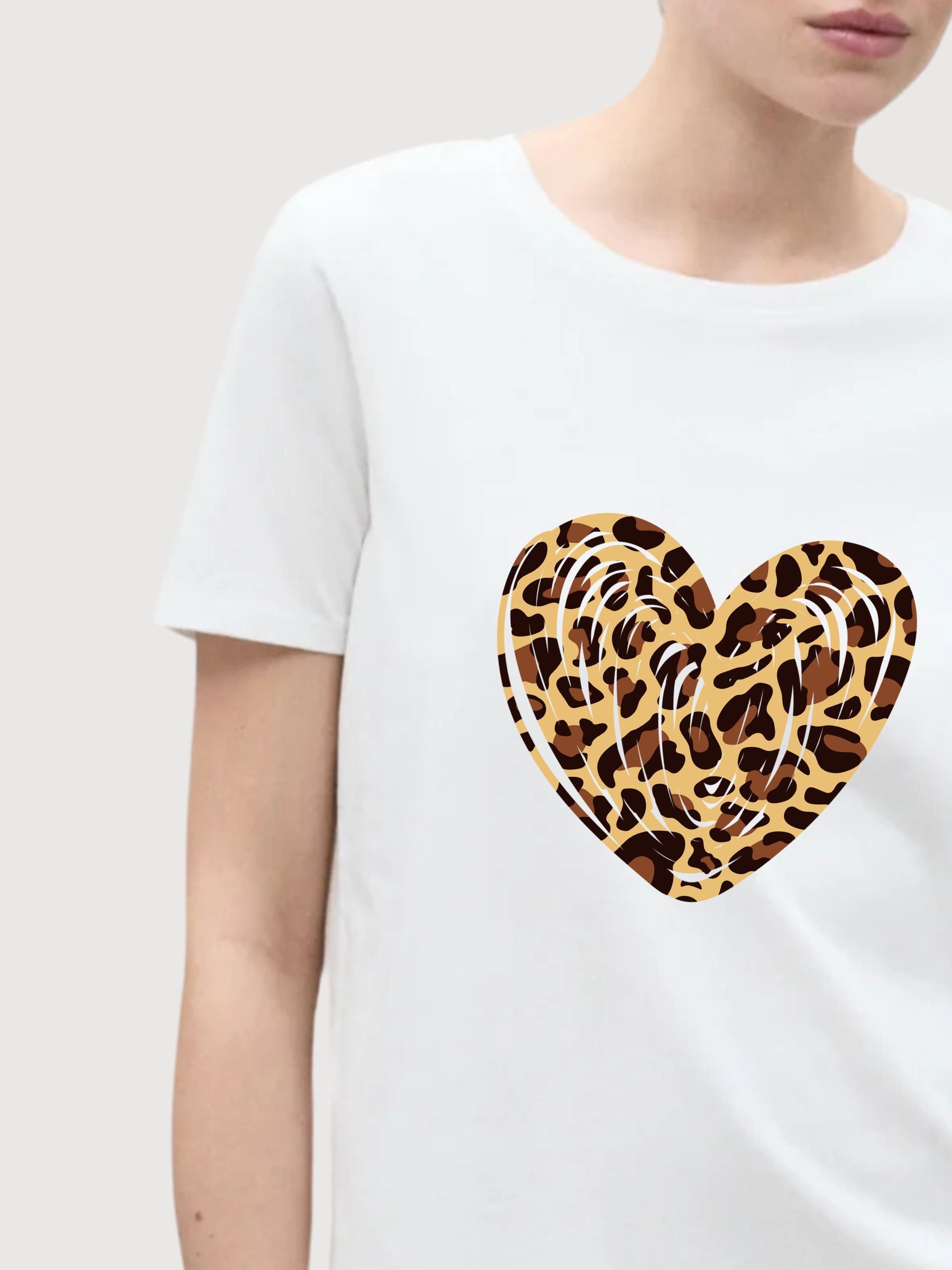 Sara T-shirt Leo Weiß | Re-bello