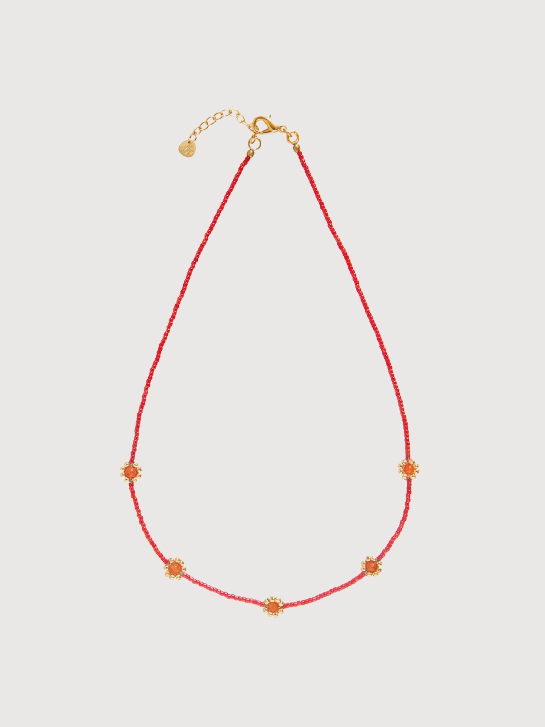 La collana fiorisce oro corniola | A Beautiful Story