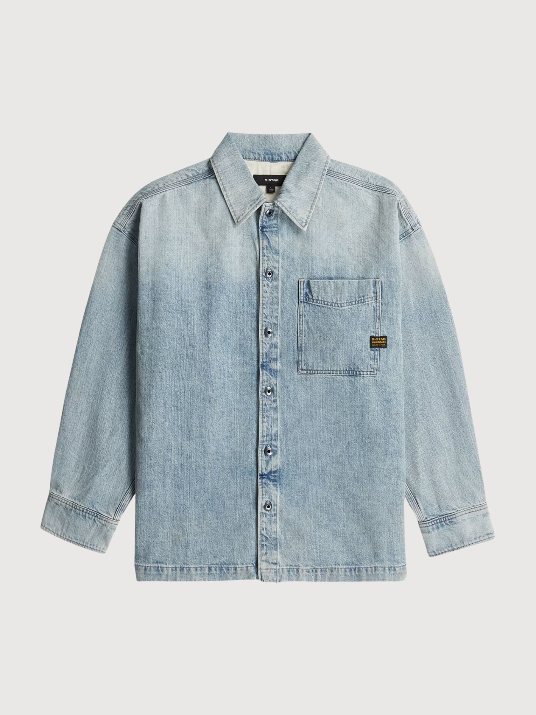 Boxy-Fit-Overshirt für Herren im Vintage-Borneite-Stil | G-Star
