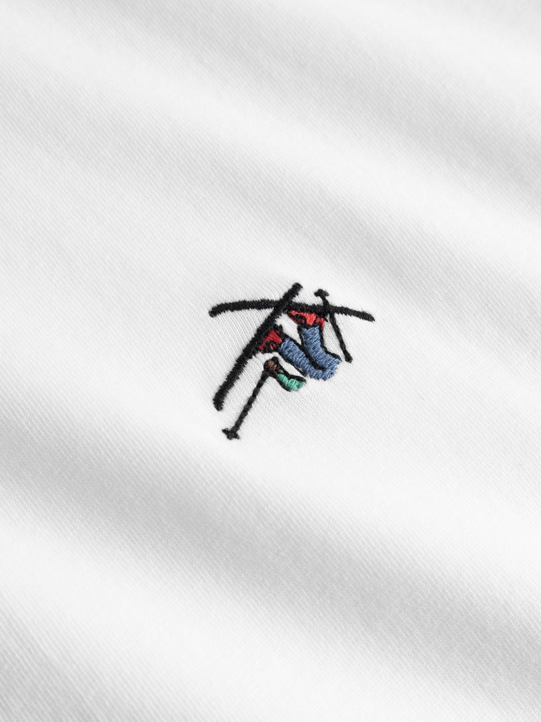 T-Shirt Stockholm Ski Crash EMB White