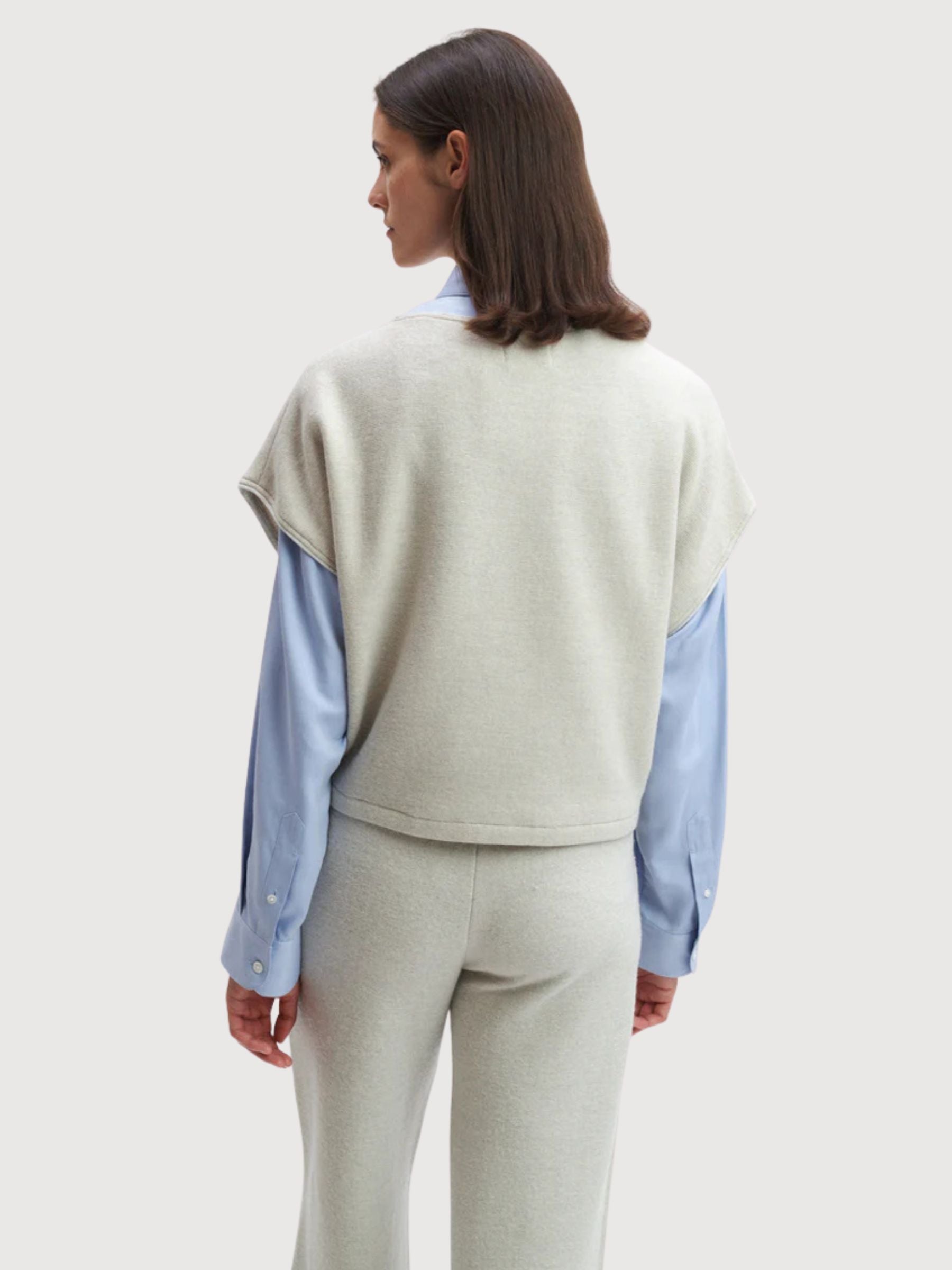 Shirt Evi Woman Ecru Merino/Cotton | Stapf
