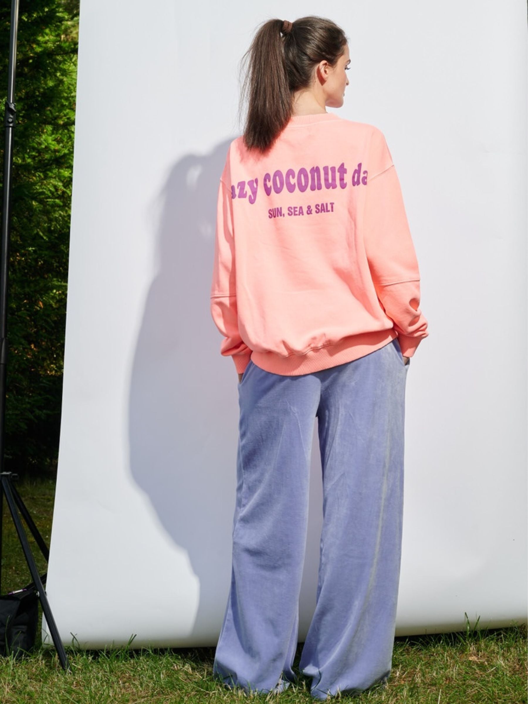 Sweatshirt Lazy Coconut  Fluo Abricot | Another Brand