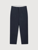 Chuck Regular Flanell Chino Blau Herren Hosen | Knowledge Cotton Apparel