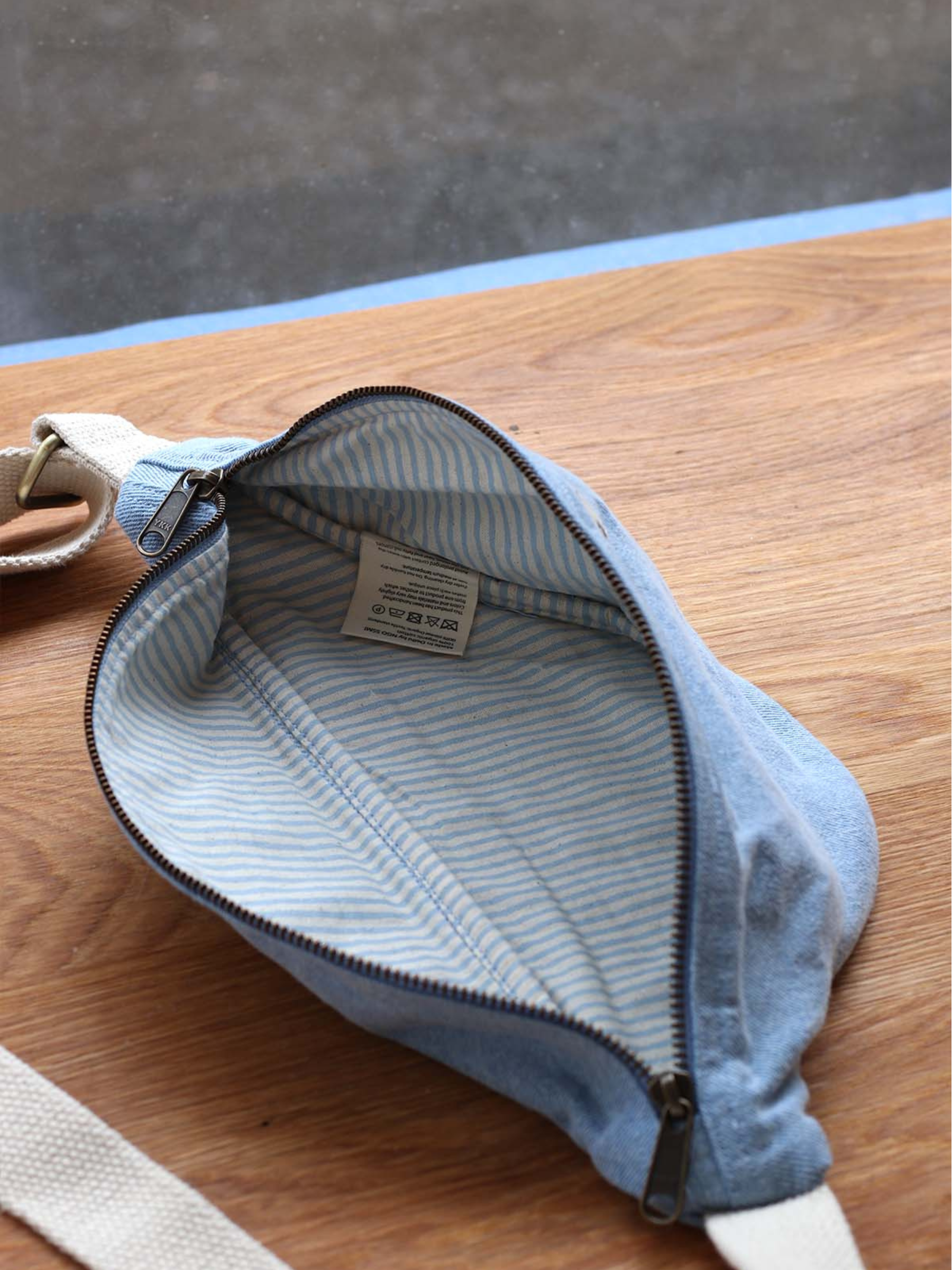Olivia Sac Banane Denim Bleu | Hindbag