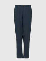 Hose Regular Leinen Mann Tintenblau | Mazine