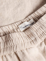 Shorts Posey Grigio Chiaro Donna Lino | Knowledge Cotton Apparel