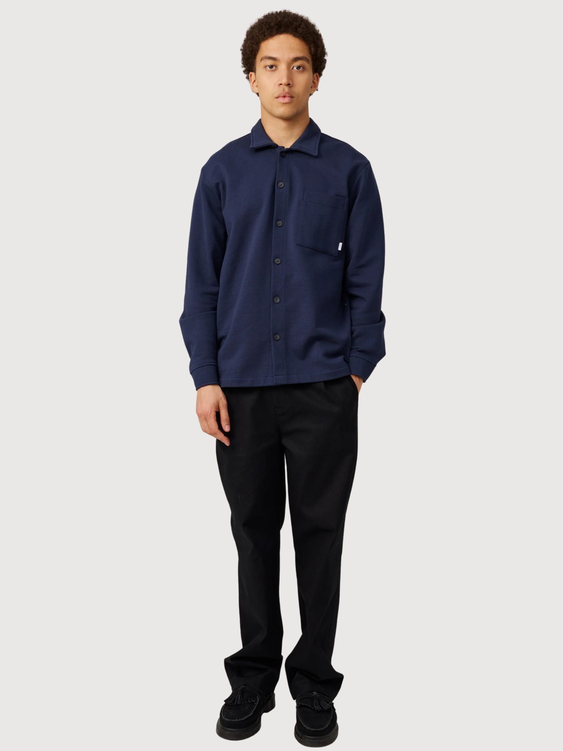 Process Overshirt Dark Navy | Makia