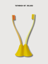 Brush Holder for Couple Yellow | Promis