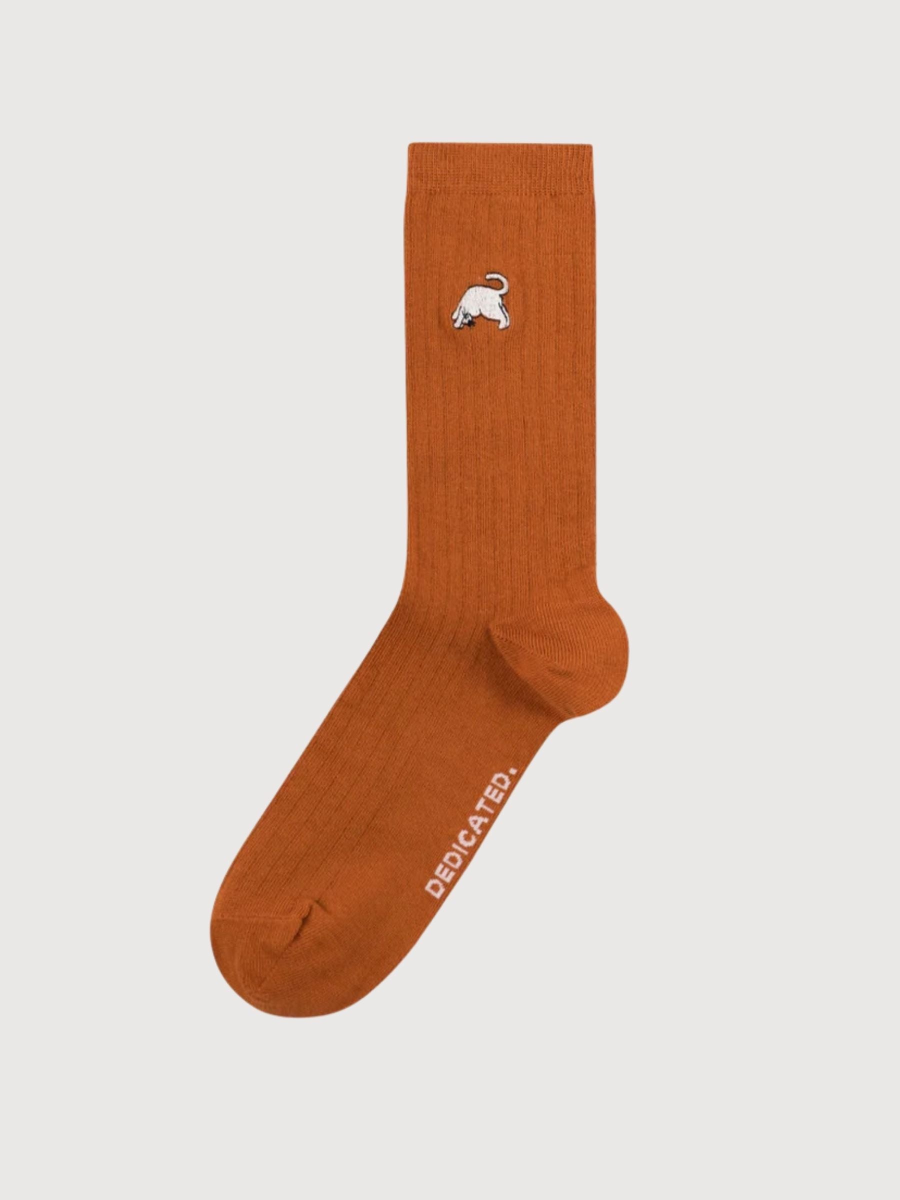Socks Knivsta Dog Pose Cinnamon Orange | Dedicated