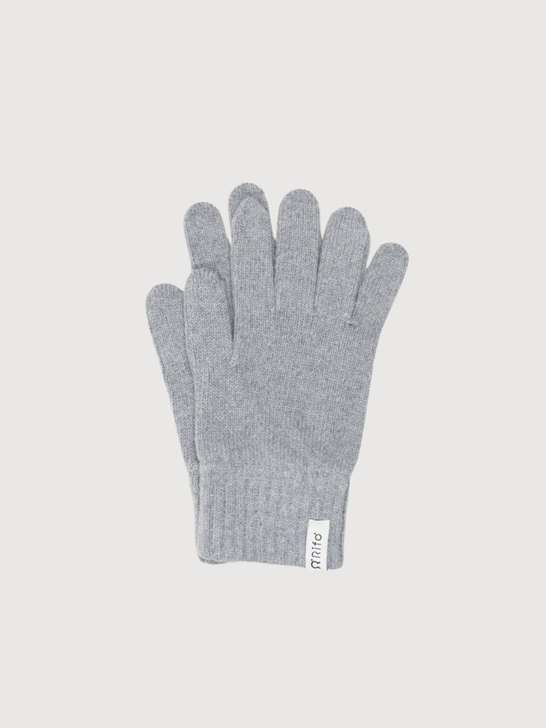 Guanti grigio molo paolo in cashmere rigenerato | Rifò