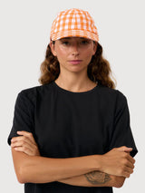 AURA CAP CHECK ORANGE | SUITE13LAB