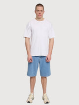 Pantaloncini in denim da uomo, lavaggio azzurro chiaro | Mazine