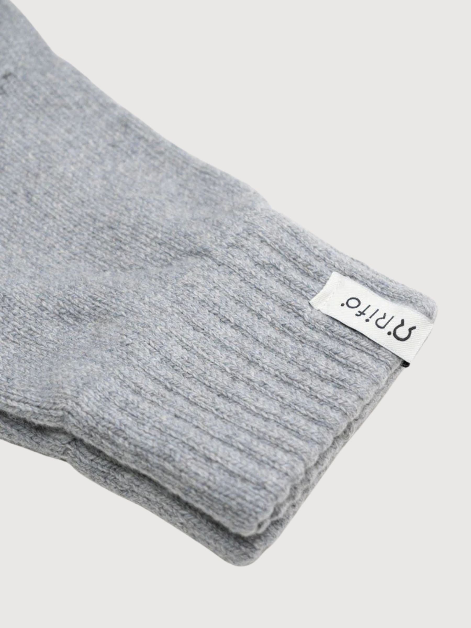 Guanti grigio molo paolo in cashmere rigenerato | Rifò