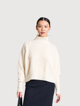 Pullover Wooly Ola White Woman | Jan N June