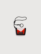 Portachiavi Mini Messenger Bianco/Rosso | Freitag