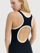 Dress Doechi Navy Pannacota Contrast | Thinking Mu