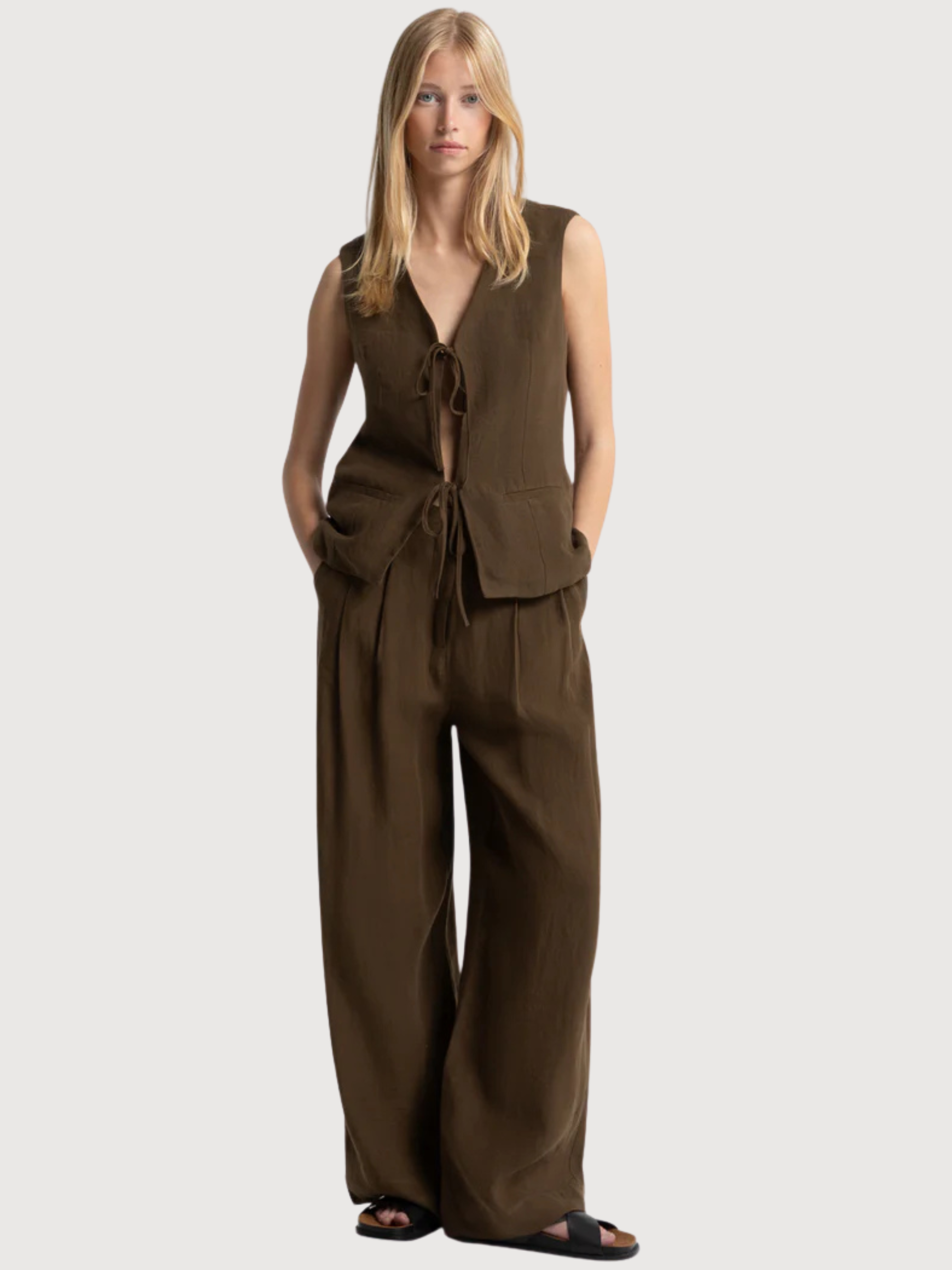 Trouser Larena Woman Carafe | Kings Of Indigo