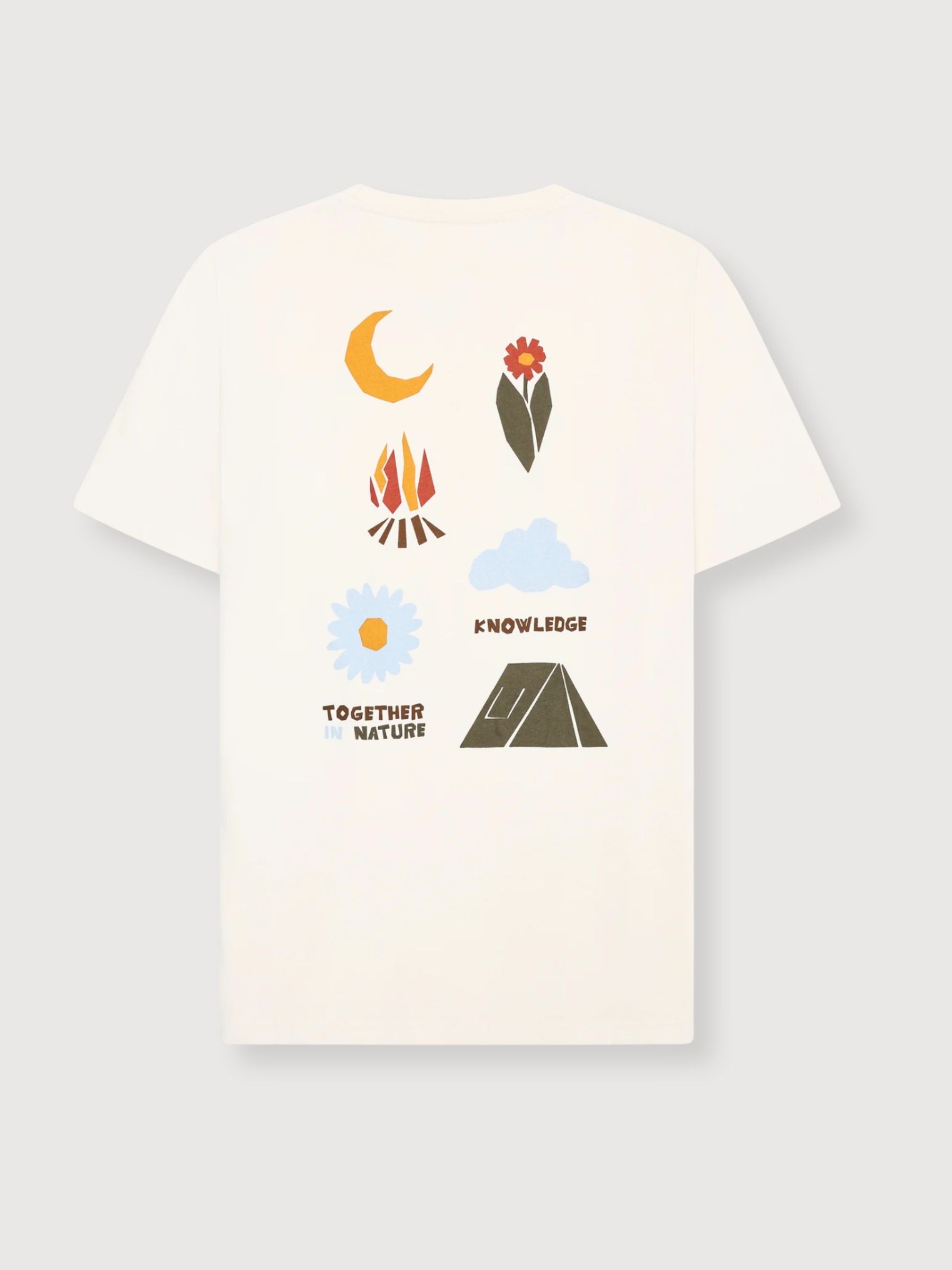 Regenerative Organic Cotton Back Print T-Shirt | KNOWLEDGE COTTON APPAREL