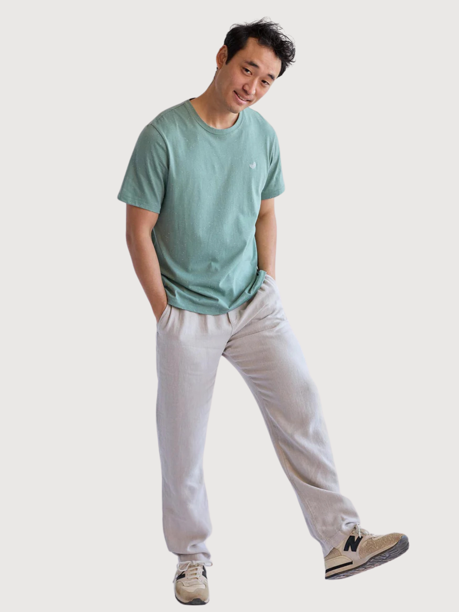 Pantaloni Kotomo Beige Uomo Lino | Twothirds