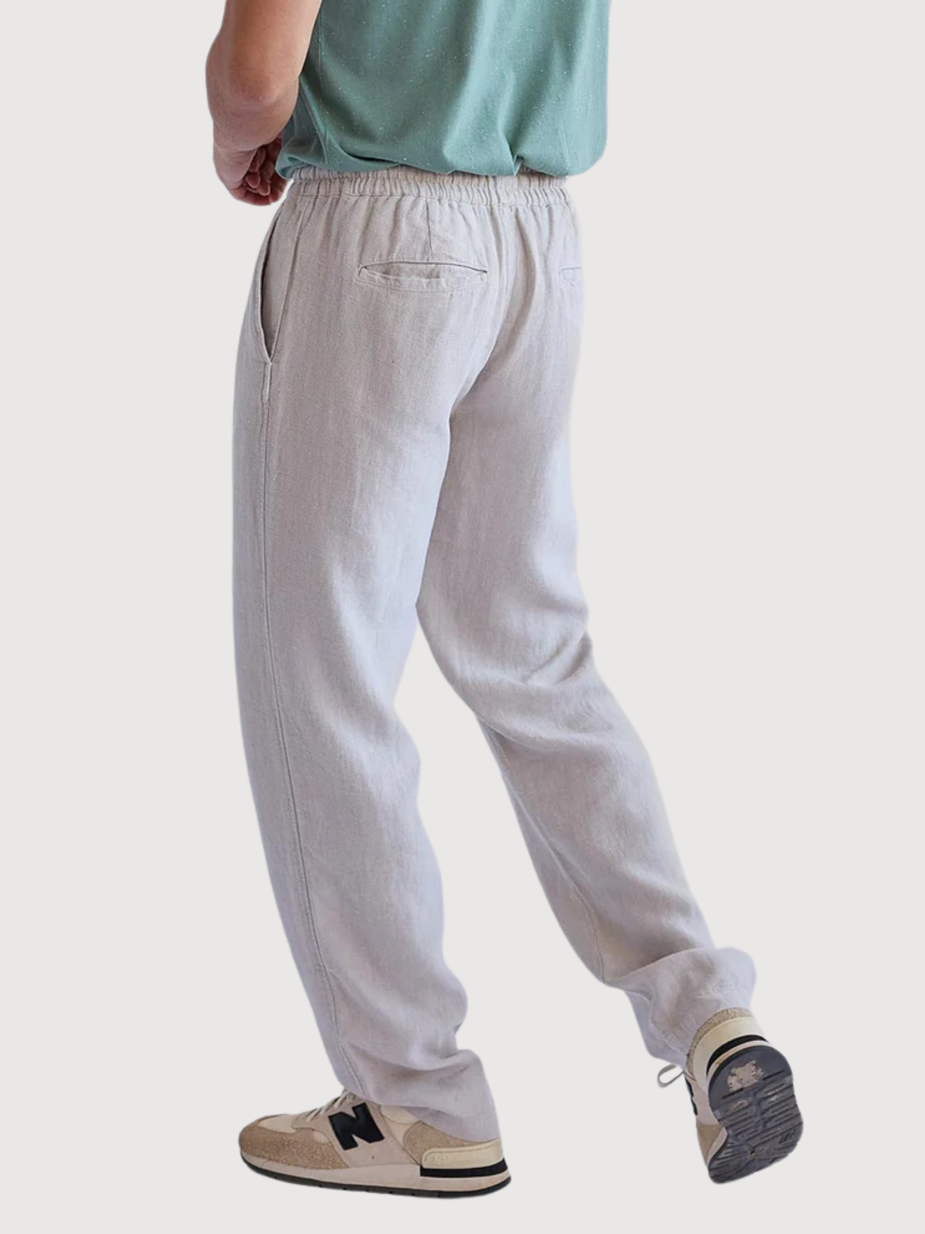 Pantaloni Kotomo Beige Uomo Lino | Twothirds